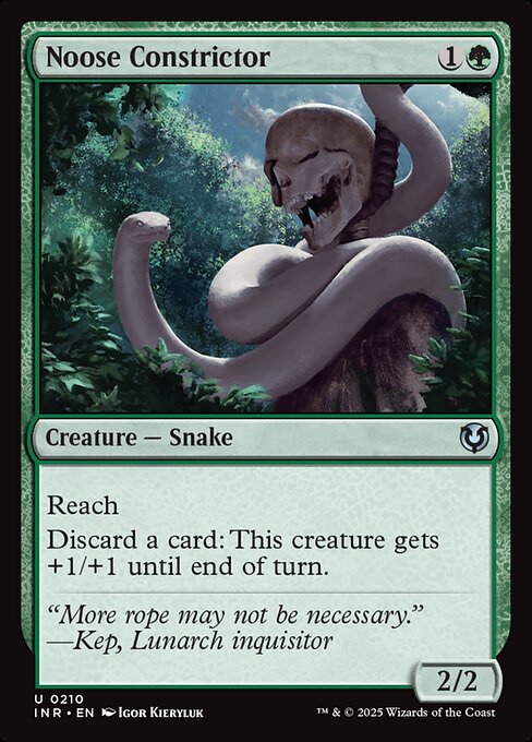 Noose Constrictor – Innistrad Remastered (INR-210) Magic: The Gathering card