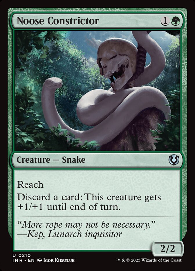 Magic-kaart Noose Constrictor INR-210 uit Innistrad Remastered (Uncommon)