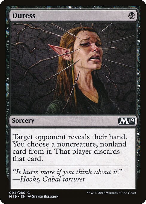 Duress – Core 2019 (M19-94) Magic: The Gathering card