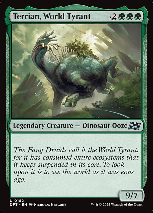 Terrian, World Tyrant – Aetherdrift (DFT-182) Magic: The Gathering card