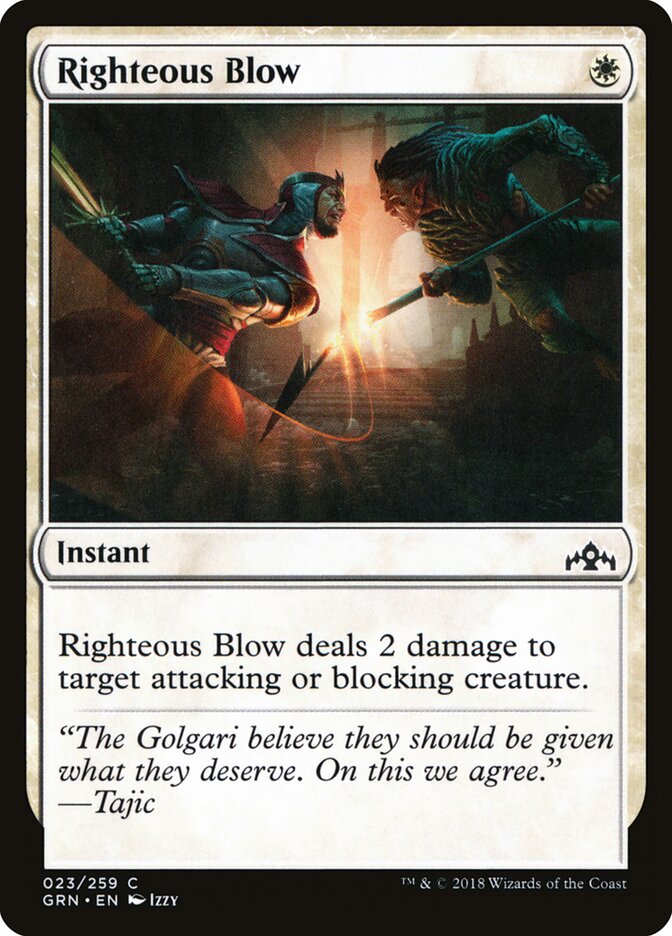 Righteous Blow - Guilds of Ravnica (Common) [GRN-23]