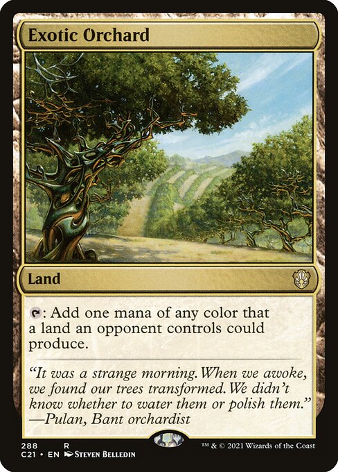 Exotic Orchard – Commander: Strixhaven (C21-288) Magic: The Gathering card