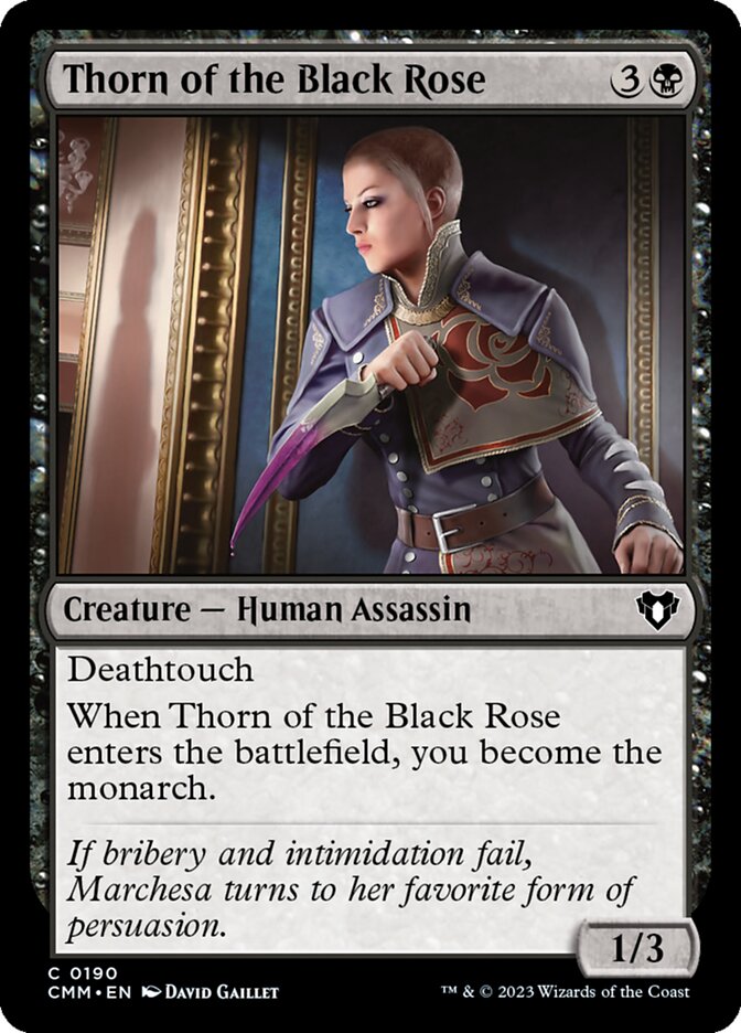 Thorn of the Black Rose - Commander Masters (Common) [CMM-190]