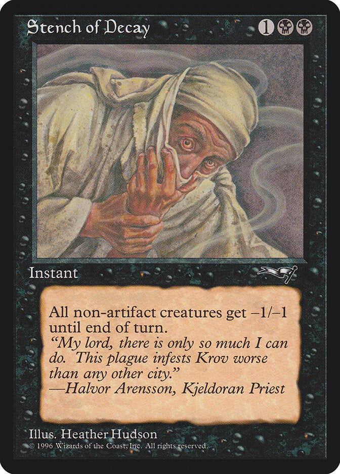 Magic-kaart Stench of Decay ALL-61b uit Alliances (Common) Hoofdafbeelding
