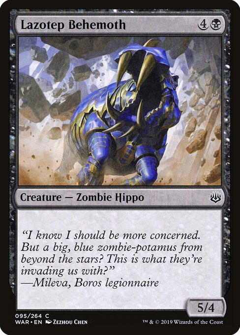 Lazotep Behemoth – War of the Spark (WAR-95) Magic: The Gathering card | LC-REM-20260804-15150798668108-b4be6f22-e9e8-462a-956b-e1c78bbadacc