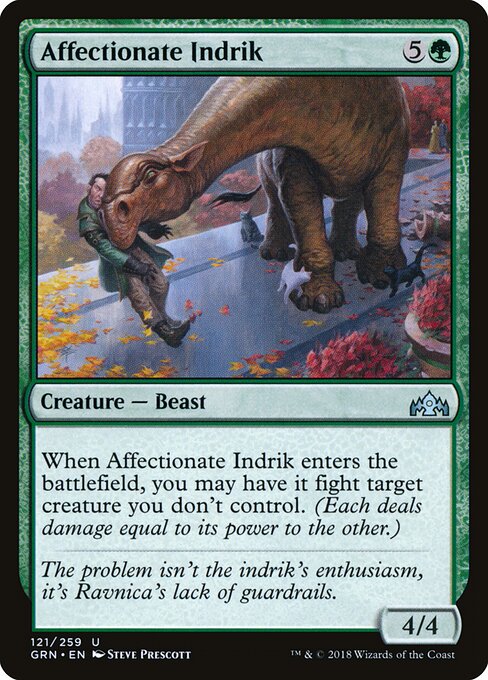 Affectionate Indrik – Guilds of Ravnica (GRN-121) Magic: The Gathering card Imagen principal del producto