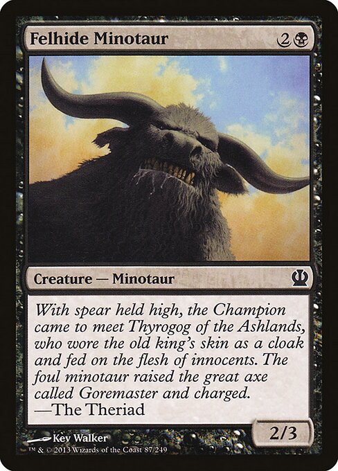 Felhide Minotaur – Theros (THS-87) Magic: The Gathering card