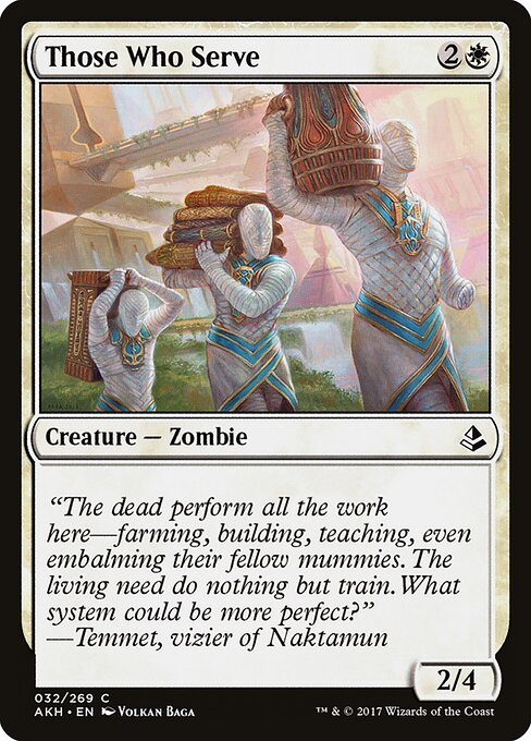 Those Who Serve – Amonkhet (AKH-32) Magic: The Gathering card | LC-REM-20260804-15150796046668-b4f27dd9-7ee4-4cdc-8f65-a4349b6aa47f