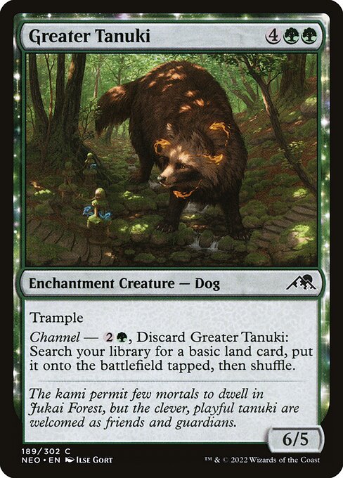 Greater Tanuki – Kamigawa: Neon Dynasty (NEO-189) Magic: The Gathering card