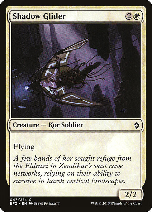 Shadow Glider – Battle for Zendikar (BFZ-47) Magic: The Gathering card