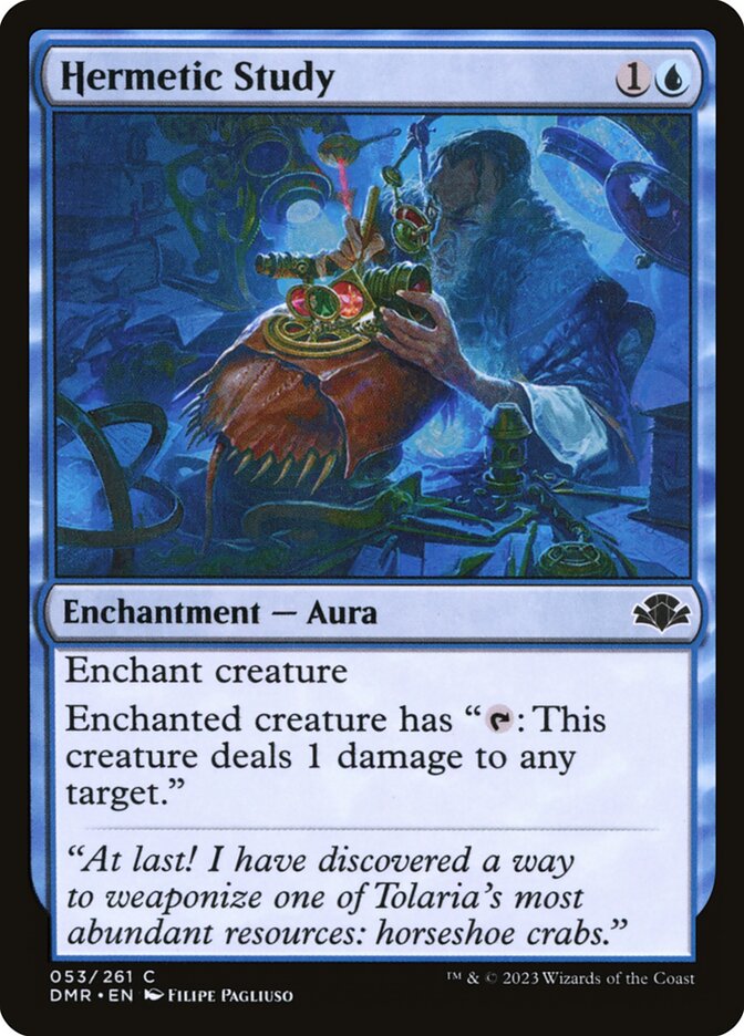 Hermetic Study - Dominaria Remastered (Common) [DMR-53]