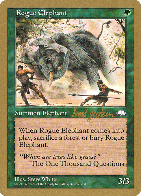 Magic-kaart Rogue Elephant WC97-sg139 uit World Championship Decks 1997 (Special) Imagen principal del producto