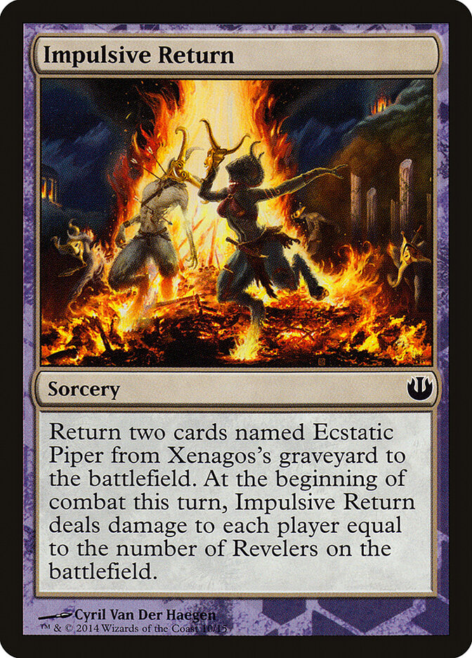 Magic-kaart Impulsive Return TDAG-10 uit Defeat a God (Special)