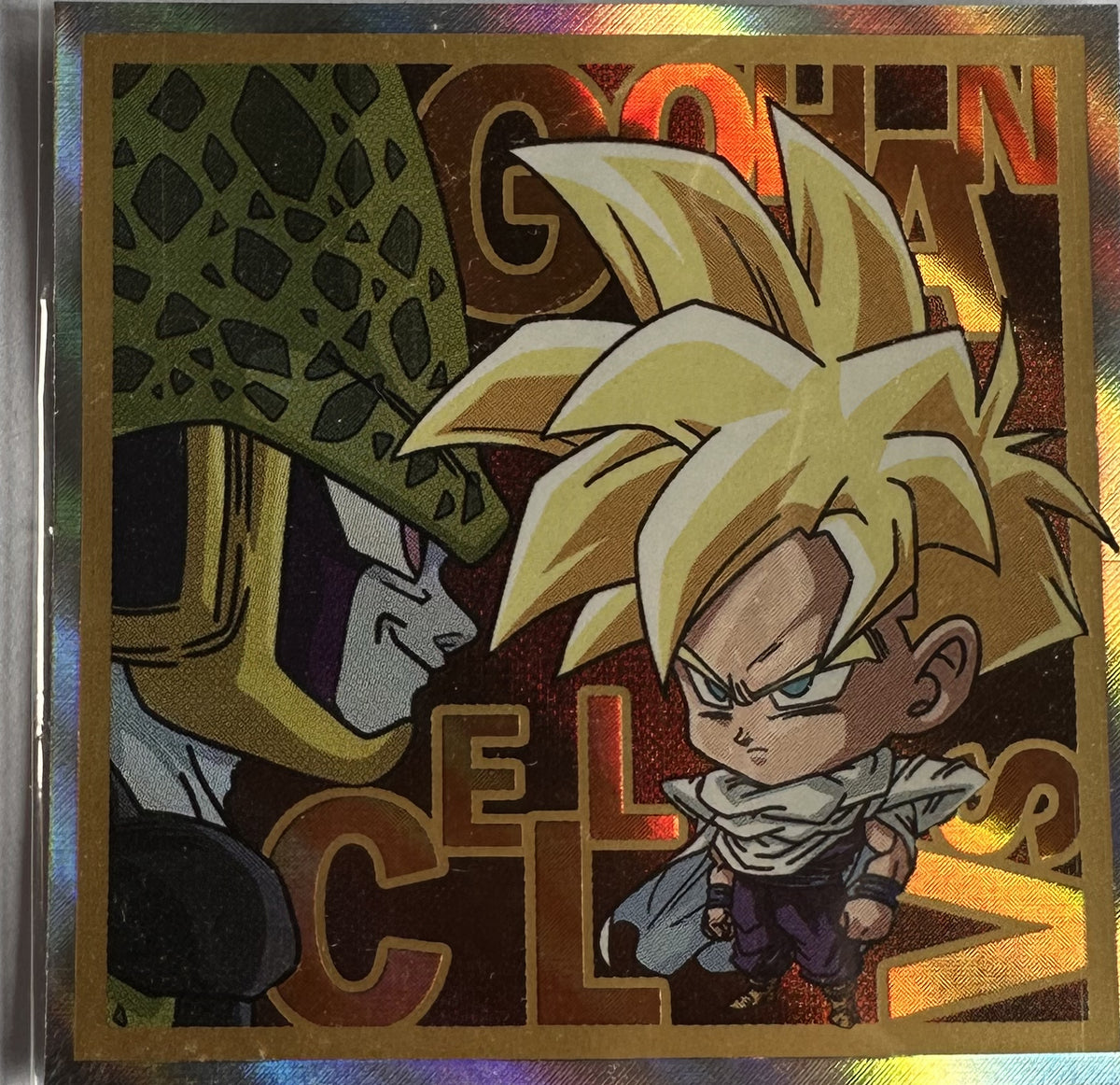 Dragon Ball – Son Gohan vs Cell – 超12-31 SEC – Japanse wafelsticker – Near Mint – voorkant