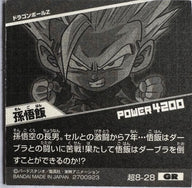 Dragon Ball – Son Gohan (Super Saiyan) – 超8-28 GR – Japanse wafelsticker – achterkant | Lichcards