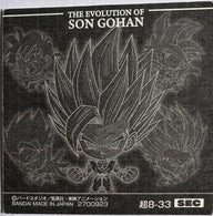 Dragon Ball – Son Gohan (Beast) – The Evolution of Son Gohan – 超8-33 SEC – Japanse wafelsticker – achterkant | Lichcards