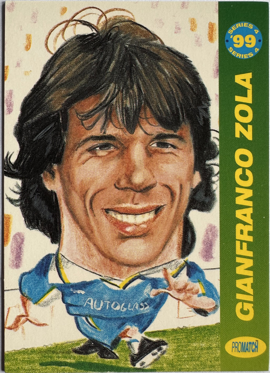 ProMatch Footballers ’99 Series 4 – Gianfranco Zola – Chelsea – S4/042 – Engels – Near Mint – voorkant