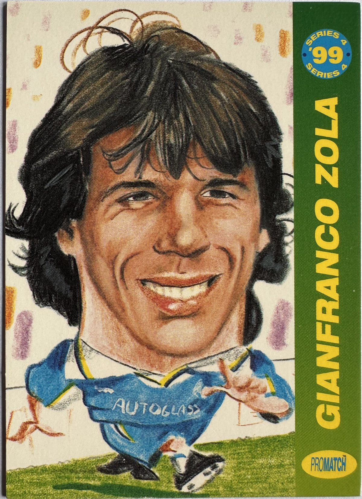 ProMatch Footballers ’99 Series 4 – Gianfranco Zola – Chelsea – S4/042 – Engels – Near Mint – voorkant