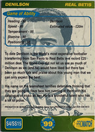 ProMatch Footballers ’99 Series 4 – Denílson – Real Betis – S4/SS15 – Engels – achterkant | Lichcards