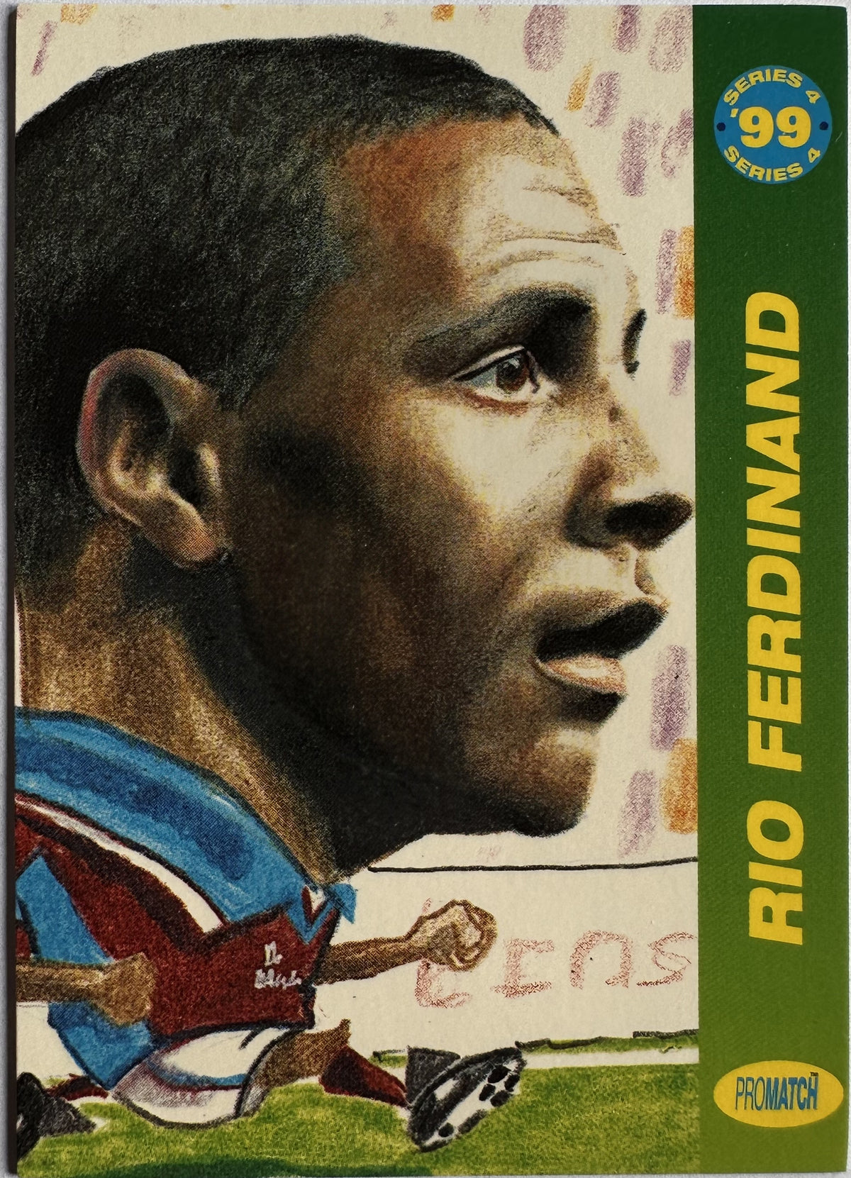 ProMatch Footballers ’99 Series 4 – Rio Ferdinand – West Ham United – S4/148 – Engels – Near Mint – voorkant