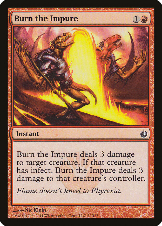 Burn the Impure - Mirrodin Besieged (Common) [MBS-59] Immagine principale del prodotto