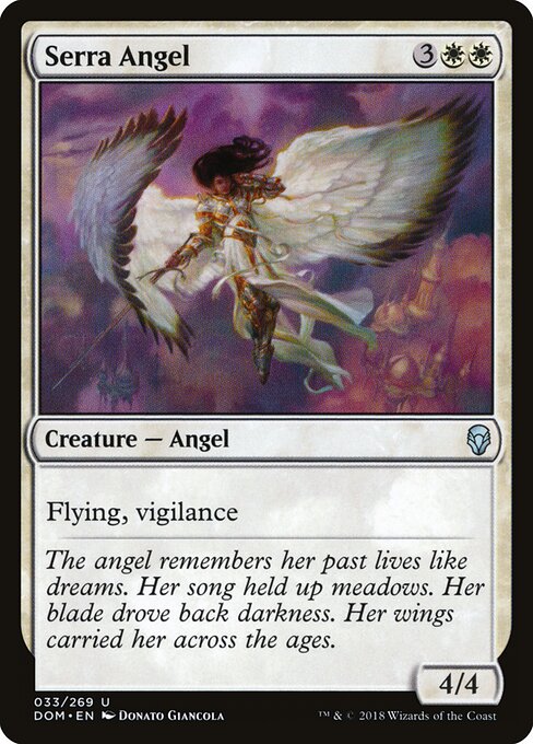 Serra Angel – Dominaria (DOM-33) Magic: The Gathering card