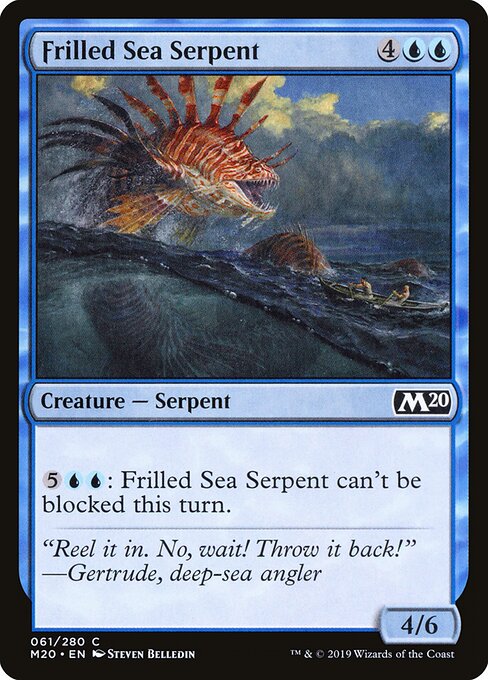 Frilled Sea Serpent – Core 2020 (M20-61) Magic: The Gathering card Hauptbild
