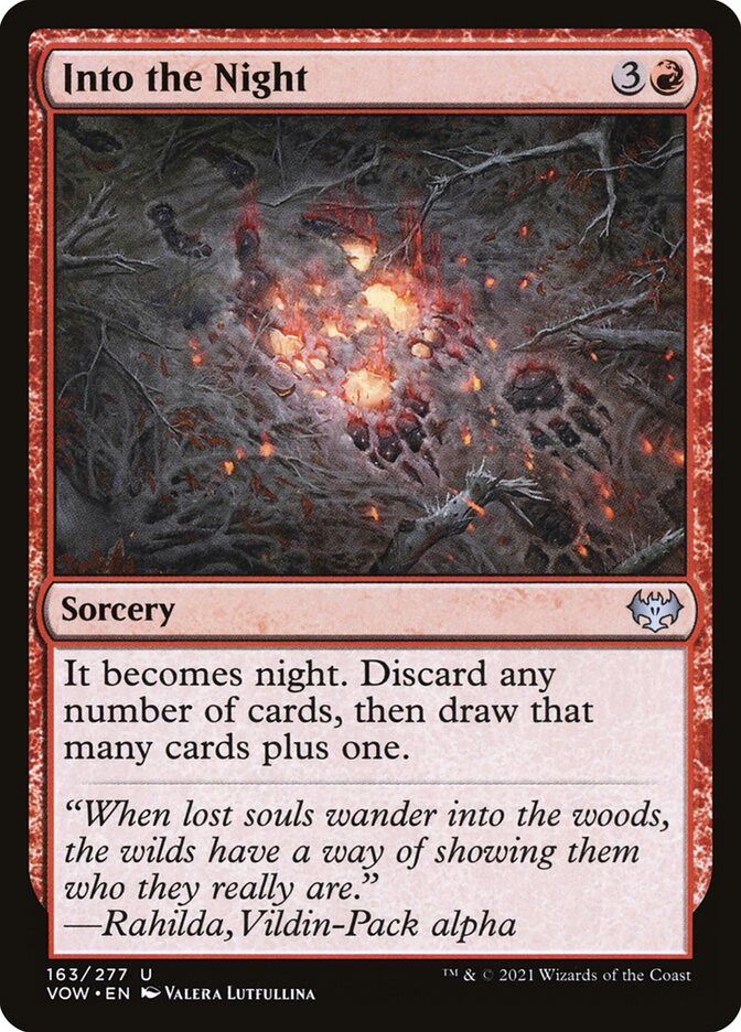 Into the Night - Innistrad: Crimson Vow (Uncommon) [VOW-163]
