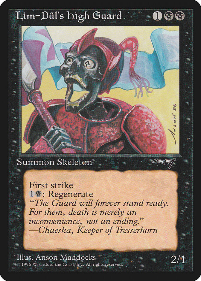 Magic-kaart Lim-Dûl's High Guard ALL-55a uit Alliances (Common)