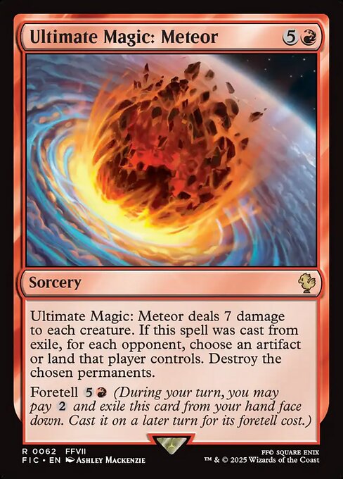 Ultimate Magic: Meteor – Final Fantasy Commander (FIC-62) Magic: The Gathering card | LC-REM-20260804-15339695931724-b5b0f0fd-574a-4ae7-ab55-b815112d6b3a