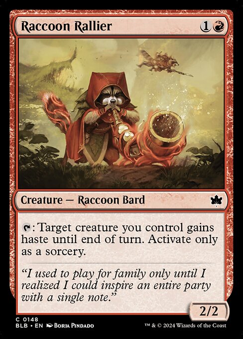 Raccoon Rallier – Bloomburrow (BLB-148) Magic: The Gathering card Main image
