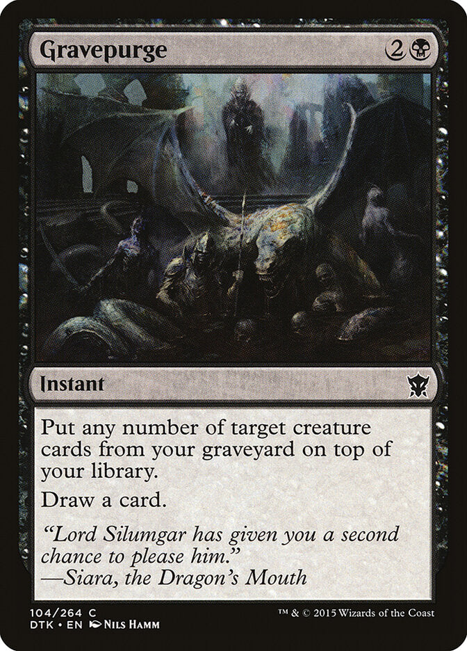 Gravepurge - Dragons of Tarkir (Common) [DTK-104] Imagen principal del producto