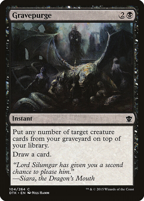 Gravepurge – Dragons of Tarkir (DTK-104) Magic: The Gathering card