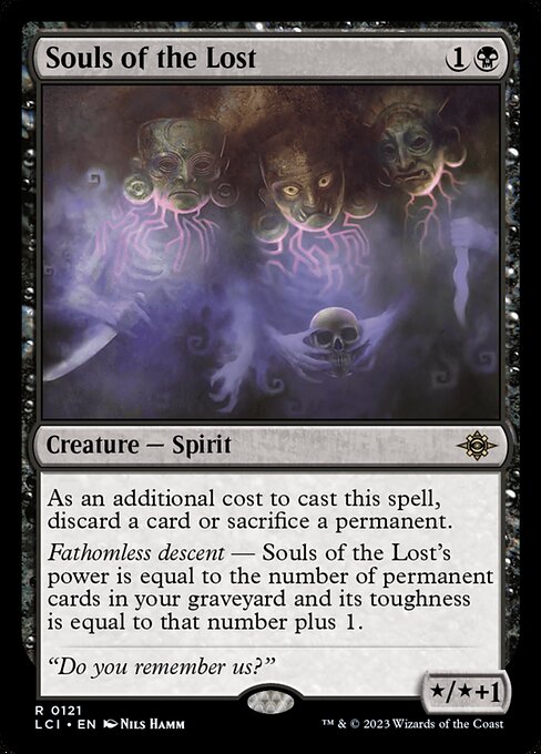 Souls of the Lost – The Lost Caverns of Ixalan (LCI-121) Magic: The Gathering card Hauptbild