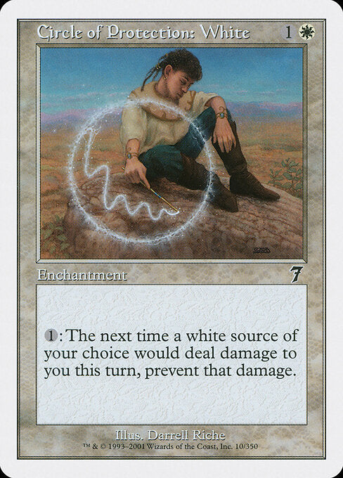 Circle of Protection: White – Seventh Edition (7ED-10) Magic: The Gathering card | LC-REM-20260804-15935500386636-b5cab871-5783-40e1-a065-0607a842998b Hauptbild