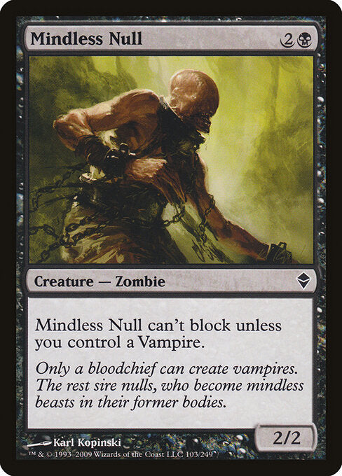 Mindless Null – Zendikar (ZEN-103) Magic: The Gathering card