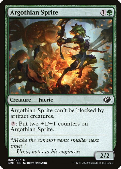 Argothian Sprite – The Brothers' War (BRO-168) Magic: The Gathering card Hoofdafbeelding