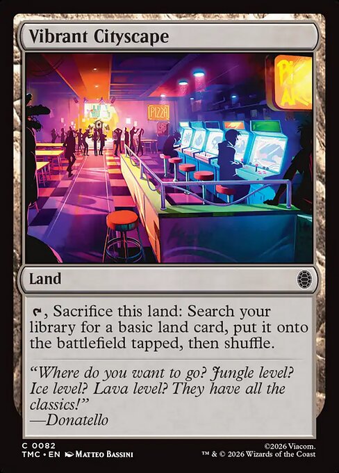 Vibrant Cityscape – Teenage Mutant Ninja Turtles Eternal (TMC-82) Magic: The Gathering card | LC-REM-20260804-15675741176140-b5e7cdb4-7b4d-4c6c-b016-d6cd3f9a04f2
