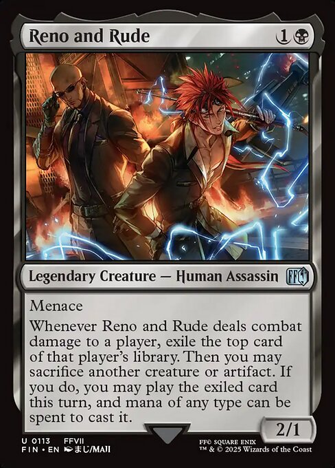 Reno and Rude – Final Fantasy (FIN-113) Magic: The Gathering card | LC-REM-20260804-15543935664460-b5eb0064-c7c4-4e3e-add2-b86269de3fb9