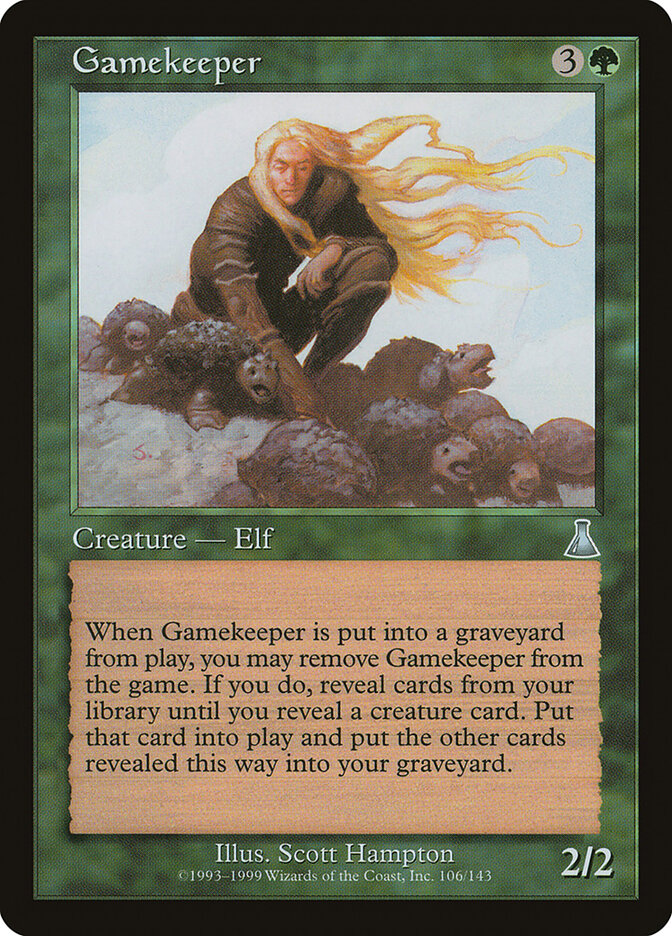 Magic-kaart Gamekeeper UDS-106 uit Urza's Destiny (Uncommon)