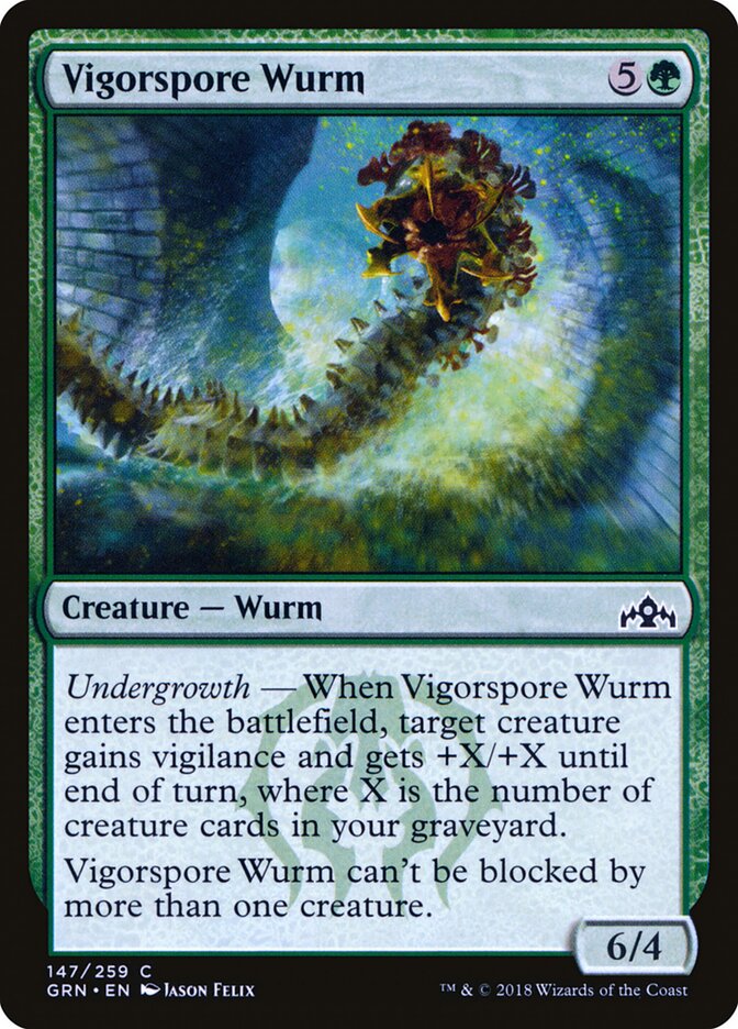 Vigorspore Wurm - Guilds of Ravnica (Common) [GRN-147]