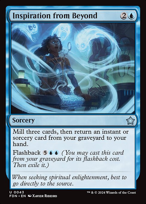Inspiration from Beyond – Magic: The Gathering Foundations (FDN-43) Magic: The Gathering card