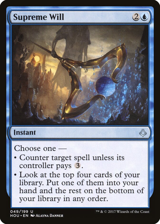 Supreme Will - Hour of Devastation (Uncommon) [HOU-49]