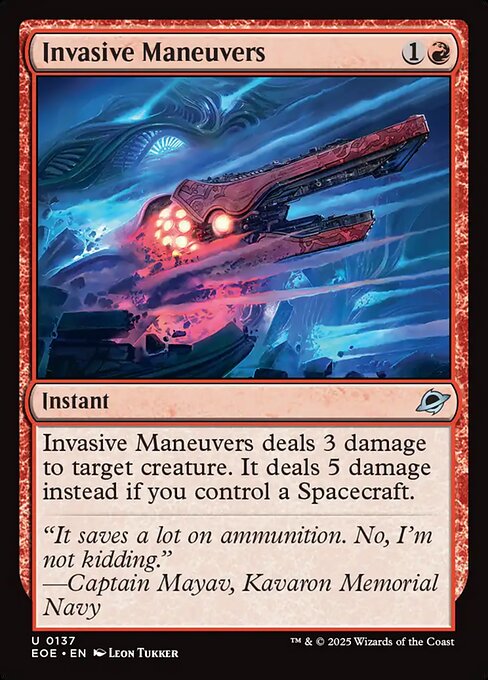 Invasive Maneuvers – Edge of Eternities (EOE-137) Magic: The Gathering card | LC-REM-20260804-15523471786316-b68010e2-7810-43cb-a52e-e73b1834e54e