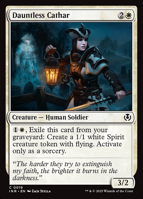 Dauntless Cathar – Innistrad Remastered (INR-19) Magic: The Gathering card Hoofdafbeelding