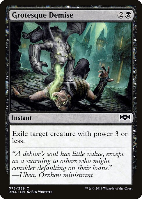 Grotesque Demise – Ravnica Allegiance (RNA-75) Magic: The Gathering card