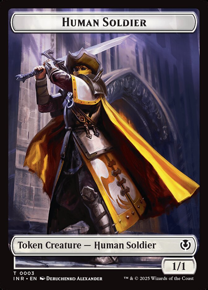 Magic-kaart Human Soldier Token // Clue Token TINR-3 uit Innistrad Remastered: Tokens (Token)