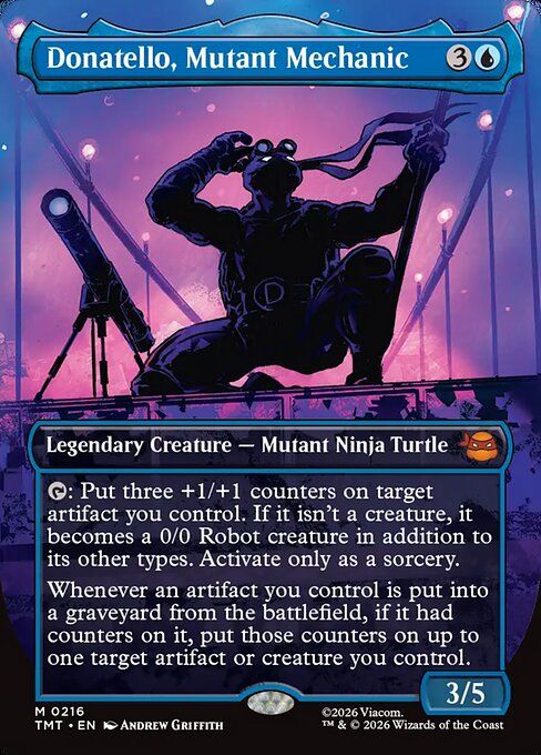 Donatello, Mutant Mechanic – Teenage Mutant Ninja Turtles (TMT-216) Magic: The Gathering card | LC-REM-20260804-15611753300300-b6ca4caa-0b4b-46ae-9b43-1f27f5f6a1e3