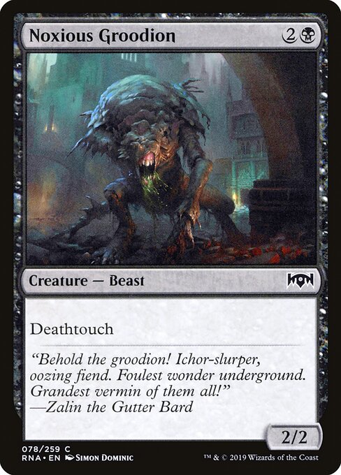 Noxious Groodion – Ravnica Allegiance (RNA-78) Magic: The Gathering card
