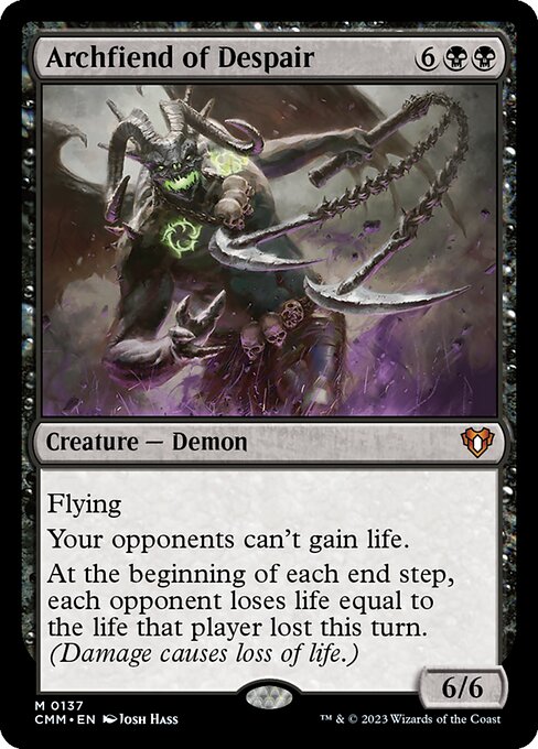 Archfiend of Despair – Commander Masters (CMM-137) Magic: The Gathering card